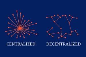 What is the difference between centralized and decentralized technology?